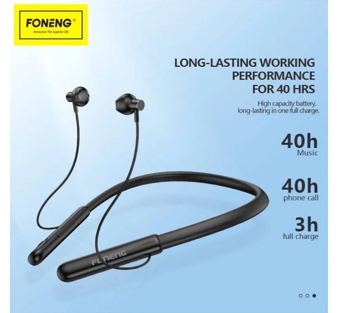 Bluetooth-гарнитура Foneng BL37 Digital Display Neckband Bluetooth Earphone (BL37-BE-DDN)
