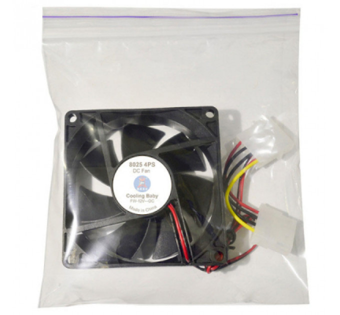 Кулер до корпусу Cooling Baby 8025 4PS