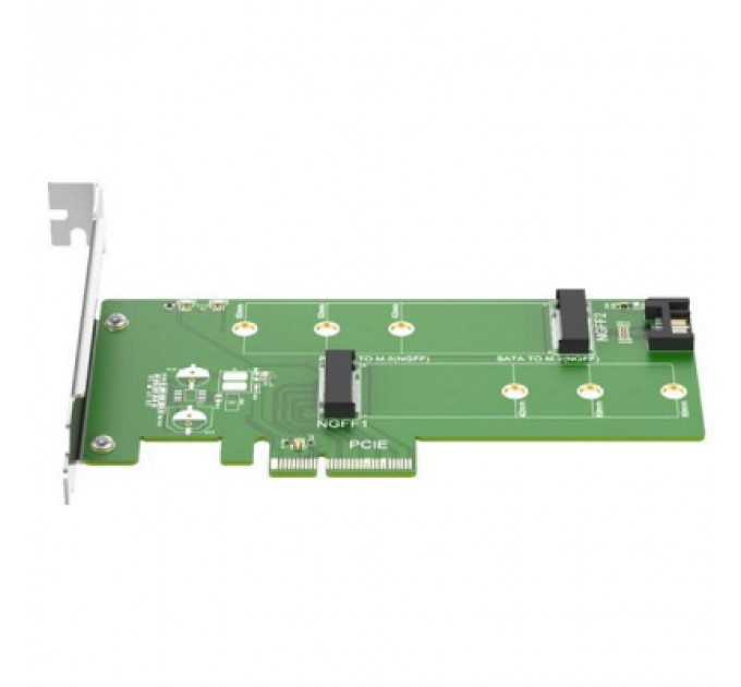 Контролер Maiwo Multi-Size PCIex4 & SATA to M.2 (M-Key or B-key) KT015 SSD (45774)