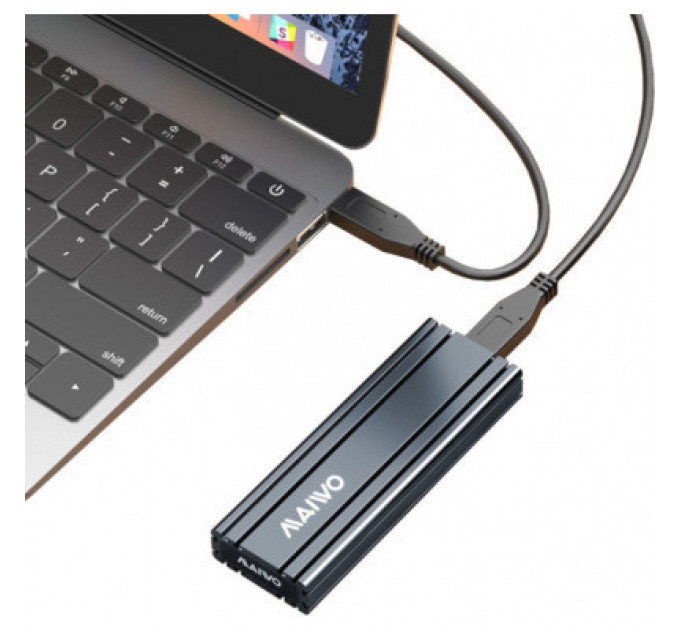 Кишеня зовнішня Maiwo M.2 SSD NVMe (PCIe) — USB 3.1 Type-C (K1686P space grey)