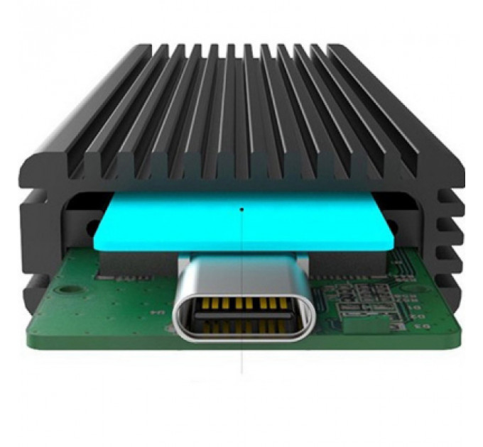 Кишеня зовнішня Maiwo M.2 SSD NVMe/SATA combo USB3.1 GEN2 Type-C al. (K1687P2)