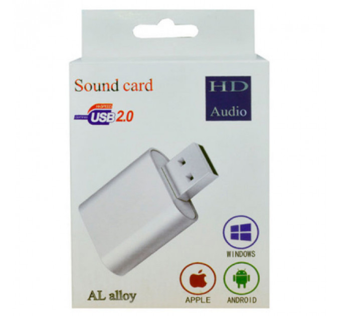 Звукова плата Dynamode USB-SOUND7-ALU silver