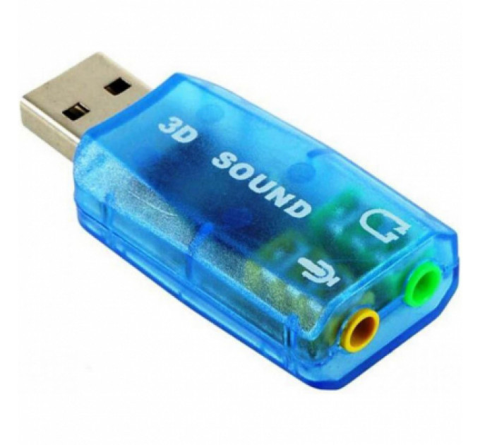Звукова плата Dynamode USB 6(5.1) blue (USB-SOUNDCARD2.0 blue)