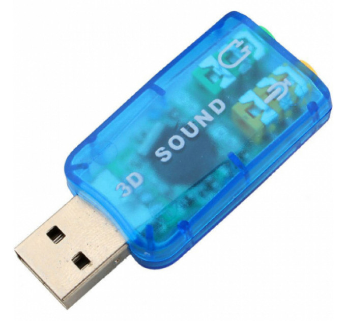 Звукова плата Dynamode USB 6(5.1) blue (USB-SOUNDCARD2.0 blue)