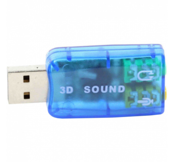 Звукова плата Dynamode USB 6(5.1) blue (USB-SOUNDCARD2.0 blue)