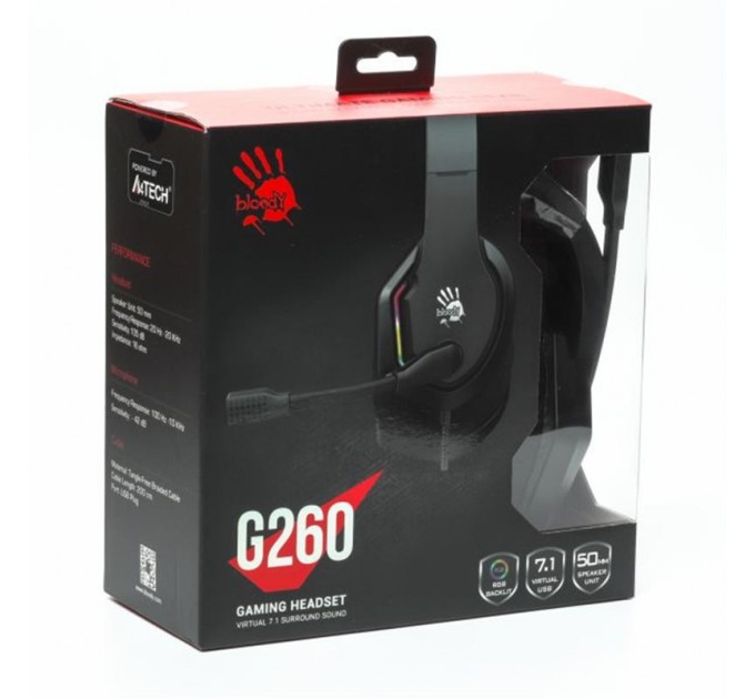 Гарнитура A4Tech Bloody G260 Black