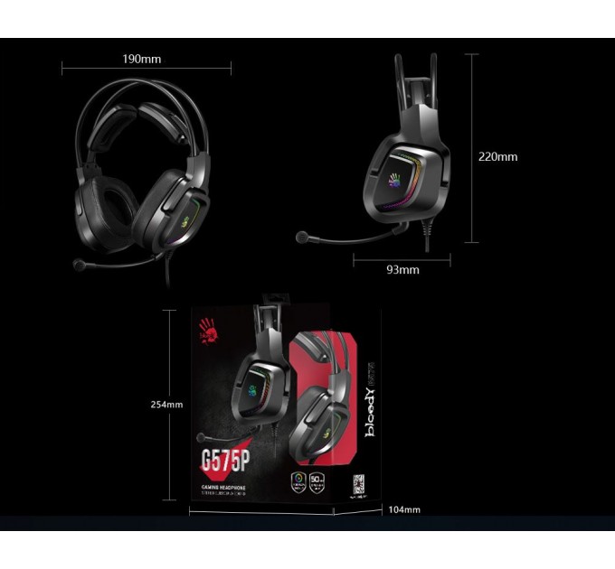 Гарнитура A4Tech Bloody G575P Black