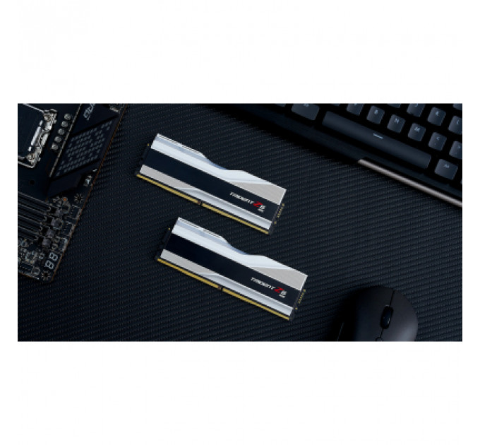 Модуль пам'яті для комп'ютера DDR5 32GB (2x16GB) 5600 MHz Trident Z5 RGB Silver G.Skill (F5-5600J3636C16GX2-TZ5RS)