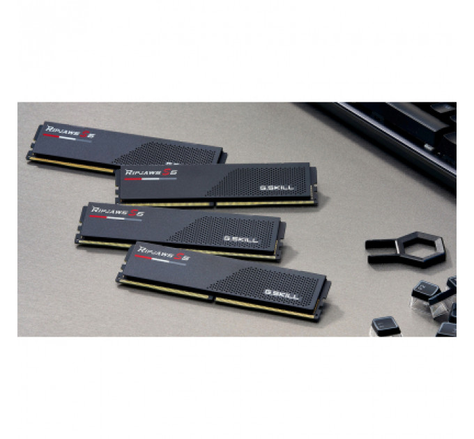 Модуль пам'яті для комп'ютера DDR5 32GB (2x16GB) 5600 MHz Ripjaws S5 Black G.Skill (F5-5600J3636C16GX2-RS5K)