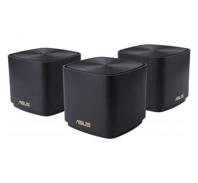 Маршрутизатор ASUS ZenWiFi XD4 3PK black AX1800 1xGE LAN 1x1GE WAN WPA3 OFDMA M (XD4-3PK-BLACK)