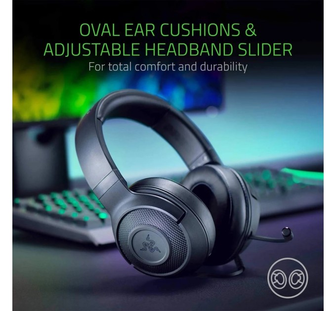 Гарнітура Razer Kraken X Lite Black (RZ04-02950100-R381)