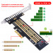 Контролер Dynamode M.2 SSD NVMe M-Key to PCI-E 3.0 x4/ x8/ x16, full profile br (PCI-Ex4- M.2 M-key)