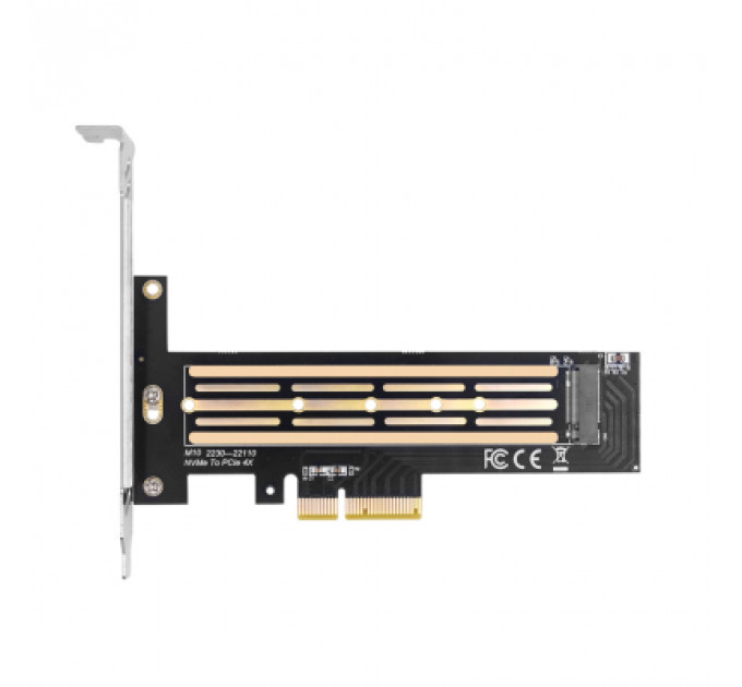 Контролер Dynamode M.2 SSD NVMe M-Key to PCI-E 3.0 x4/ x8/ x16, full profile br (PCI-Ex4- M.2 M-key)