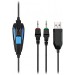 Гарнитура Sades SA-702 Element Black/Blue (sa702bl)