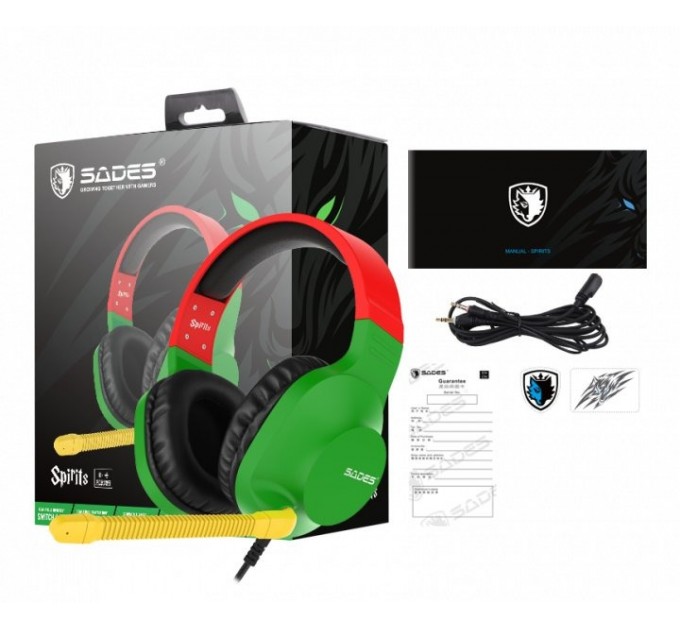 Гарнитура Sades SA-721 Spirits Rasta (sa721rsj)