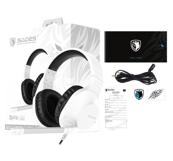 Sades Гарнитура Sades SA-721 Spirits White (sa721wtj)