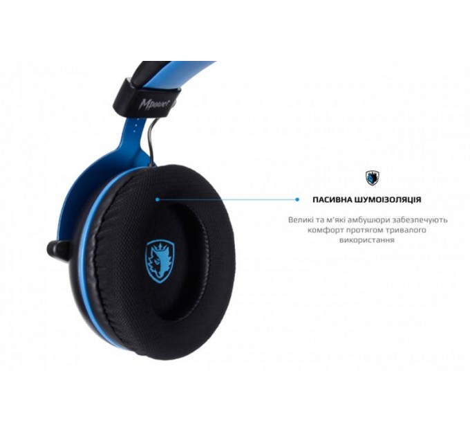 Sades Гарнитура Sades SA-723 Mpower Blue/Black (sa723blj)