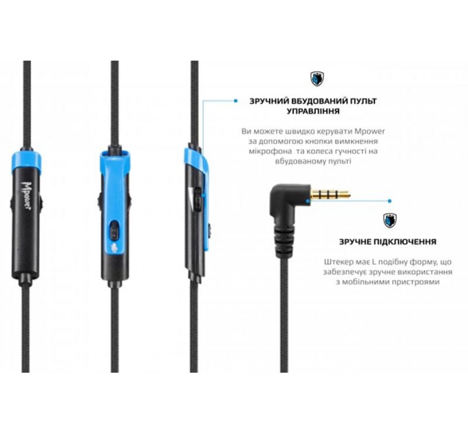 Sades Гарнитура Sades SA-723 Mpower Blue/Black (sa723blj)