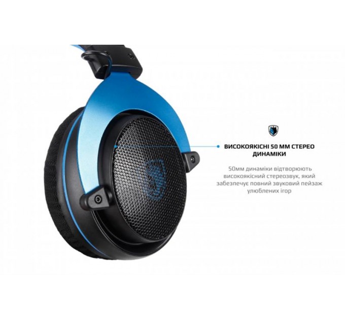 Sades Гарнитура Sades SA-723 Mpower Blue/Black (sa723blj)