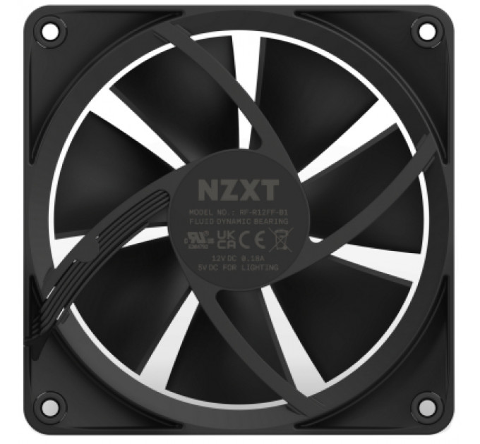 Кулер до корпусу NZXT F120RGB Single (Black) (RF-R12SF-B1)