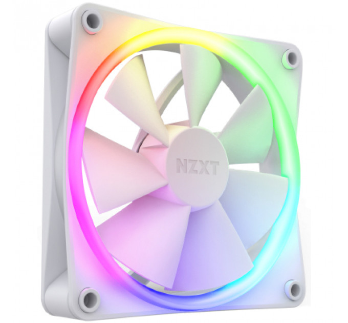 Кулер до корпусу NZXT F120RGB Single (White) (RF-R12SF-W1)