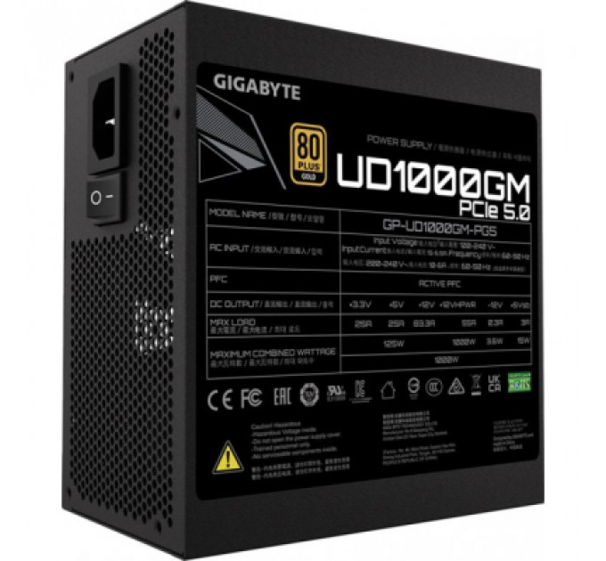 Блок живлення GIGABYTE 1000W (GP-UD1000GM PG5)