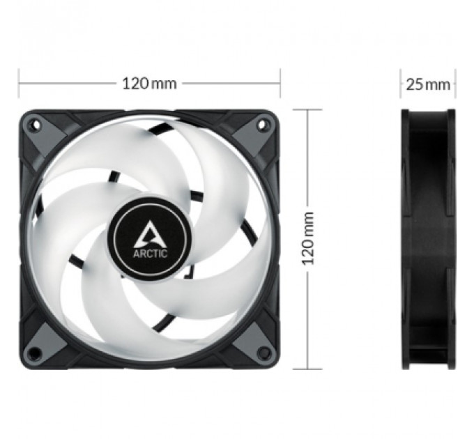 Кулер до корпусу Arctic P12 PWM PST RGB (ACFAN00229A)