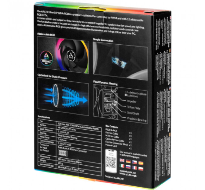 Кулер до корпусу Arctic BioniX P120 A-RGB (ACFAN00146A)