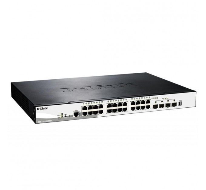 Комутатор мережевий D-Link DGS-1510-28XMP