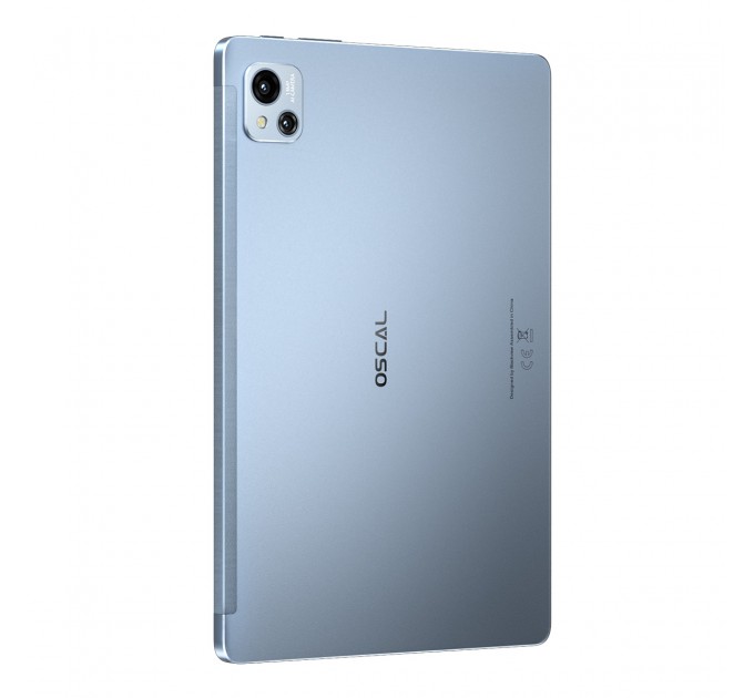 Oscal Планшет Oscal Pad 13 8/256GB 4G Dual Sim Glacier Blue; 10.1" (1920х1200) IPS / Unisoc T606 / ОЗУ 8 ГБ / 256 ГБ встроенной + microSD до 1 ТБ / камера 13 Мп + 8 Мп / 4G (LTE) / Bluetooth, Wi-Fi / GPS, GLONASS, BeiDou, Galileo / Android 12.0 / 239