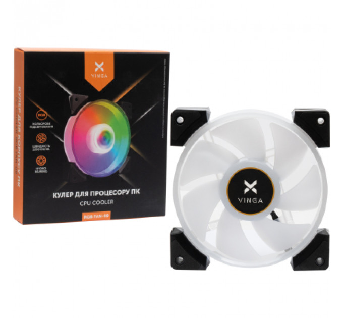 Кулер до корпусу Vinga RGB fan-09