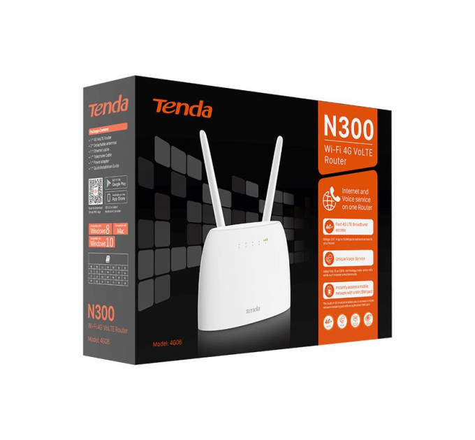 Tenda Бездротовий маршрутизатор Tenda 4G06