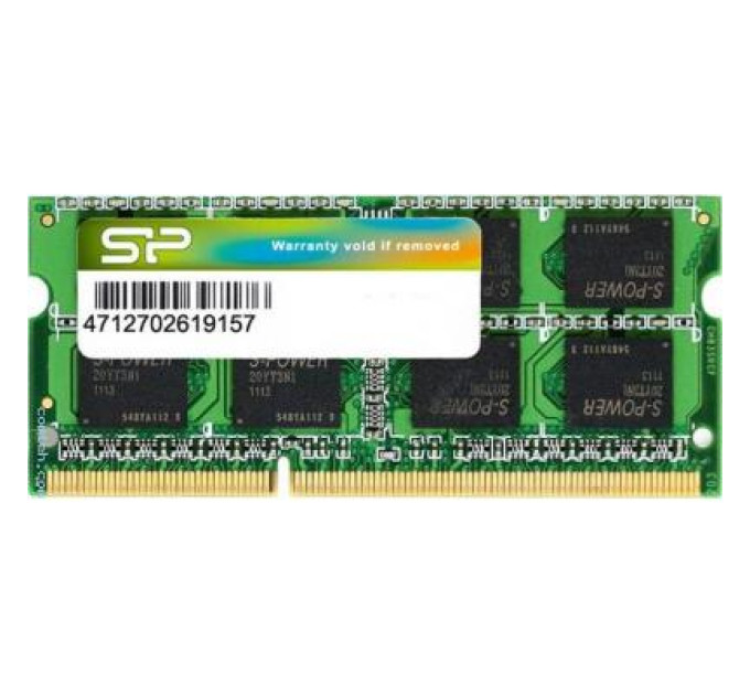 Silicon Power Модуль пам'яті для ноутбука SoDIMM DDR3 4GB 1600 MHz Silicon Power (SP004GBSTU160N02)