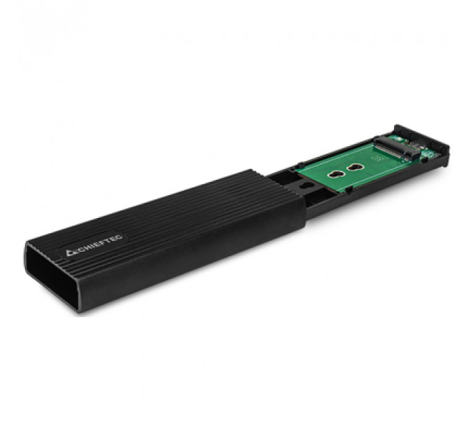 Кишеня зовнішня Chieftec USB 3.2 Gen2 Type-C M.2 PCIe NVMe/SATA SSD (CEB-M2C-TL)