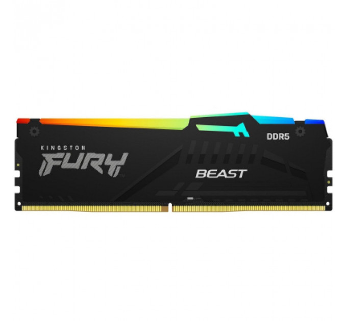 Модуль пам'яті для комп'ютера DDR5 32GB (2x16GB) 5600 MHz FURY Beast RGB Kingston Fury (ex.HyperX) (KF556C40BBAK2-32)
