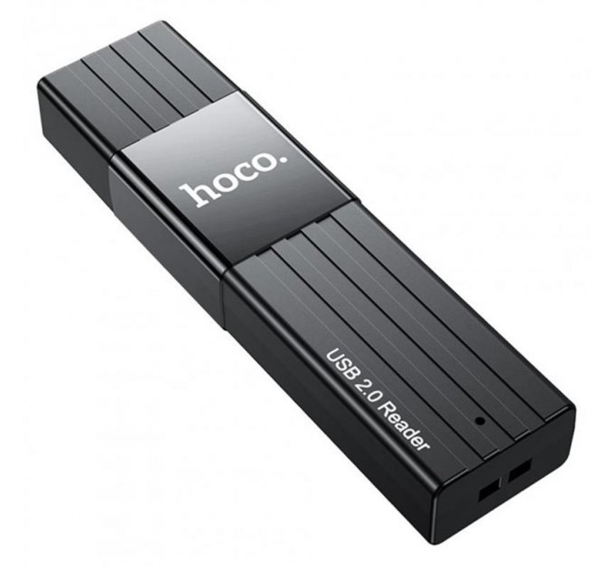 Кардридер USB2.0 Hoco HB20 Black (HB20U2)