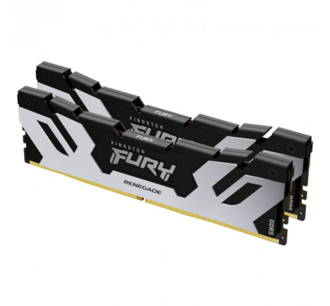 Модуль пам'яті для комп'ютера DDR5 32GB (2x16GB) 6400 MHz FURY Renegade Silver Kingston Fury (ex.HyperX) (KF564C32RSK2-32)