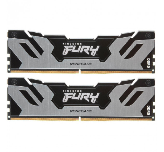 Модуль пам'яті для комп'ютера DDR5 32GB (2x16GB) 6400 MHz FURY Renegade Silver Kingston Fury (ex.HyperX) (KF564C32RSK2-32)