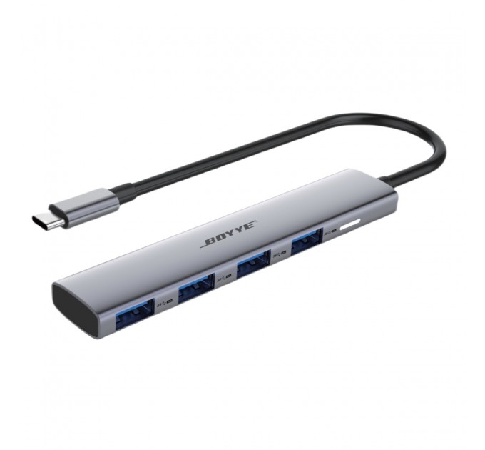 Концентратор Boyye USB-C 4-в-1 (UC-403A)
