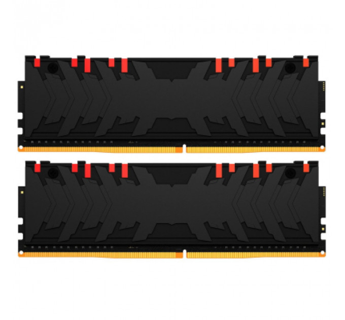 Модуль пам'яті для комп'ютера DDR4 16GB (2x8GB) 4600 MHz FURY Renegade RGB Black Kingston Fury (ex.HyperX) (KF446C19RBAK2/16)