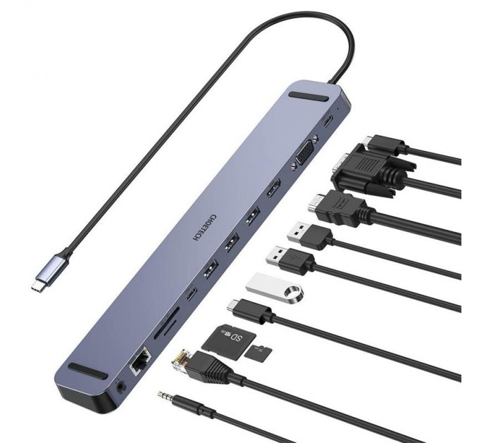 Концентратор Choetech HUB-M20 11 in 1 USB-C Multiport HUB Station