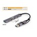 Frime Концентратор USB 3.0 Frime 1хUSB3.0 3хUSB2.0 Silver (FH-20152)