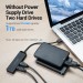 Vention Концентратор Vention 4-Port с micro USB питанием 0.15M Black (CHLBB)