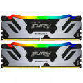 Модуль пам'яті для комп'ютера DDR5 32GB (2x16GB) 6400 MHz Renegade Silver RGB Kingston Fury (ex.HyperX) (KF564C32RSAK2-32)