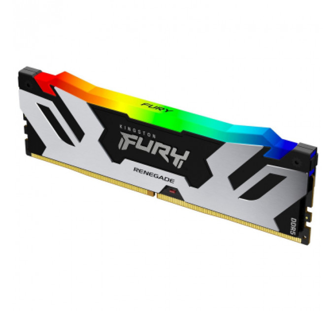 Модуль пам'яті для комп'ютера DDR5 32GB (2x16GB) 6400 MHz Renegade Silver RGB Kingston Fury (ex.HyperX) (KF564C32RSAK2-32)