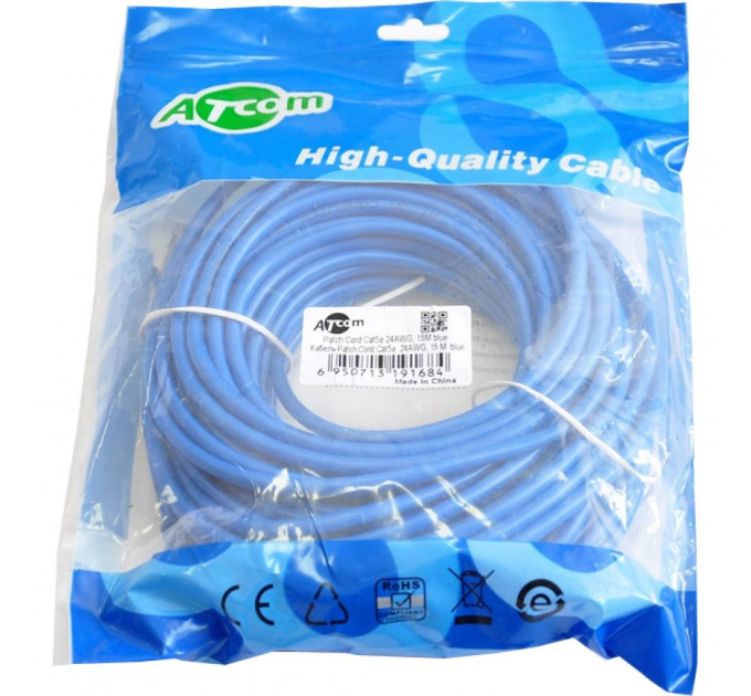 Патч-корд Atcom 15м RJ-45 CCA (9168)