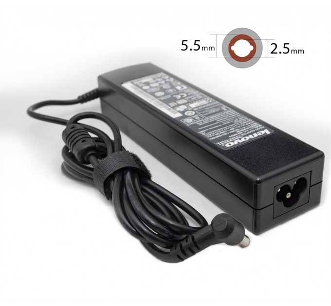 Lenovo_ Блок питания для ноутбука Lenovo 20V 4.5A 90W 5.5х2.5мм без каб. пит. (AD107012), Long Shape, bulk
