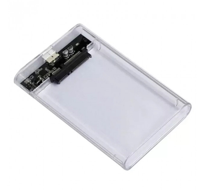 Кишеня зовнішня AgeStar 2.5", USB 3.2, 12.5 mm /15 mm HDD/SSD Transparent (3UB2P6 (Transparent))