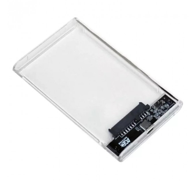 Кишеня зовнішня AgeStar 2.5", USB 3.2, 9.5 mm / 7 mm HDD/SSD, Transparent (3UB2P4C (Transparent))