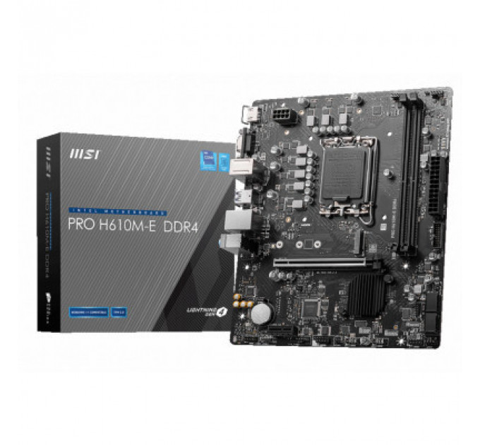 Материнська плата MSI PRO H610M-E DDR4